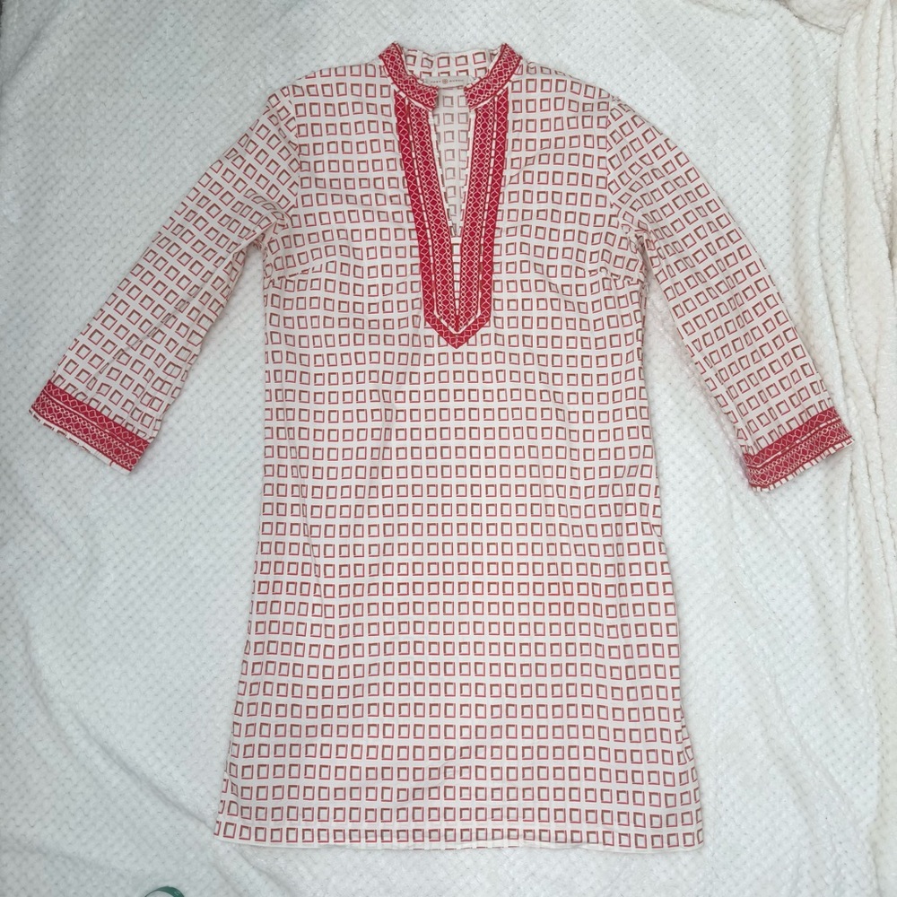 Tory Burch embroidered tunic dress size 10 - Picture 8 of 14